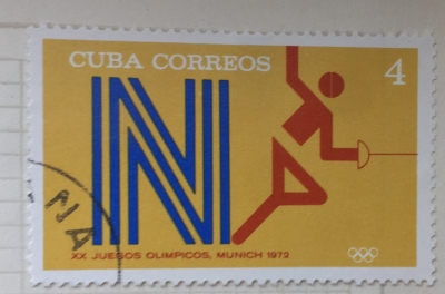 Почтовая марка Куба (Cuba correos) Fencing | Год выпуска 1971 | Код каталога Михеля (Michel) CU 1793