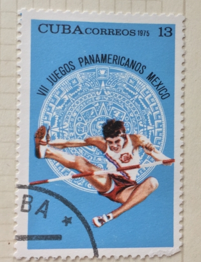 Почтовая марка Куба (Cuba correos) High jump | Год выпуска 1971 | Код каталога Михеля (Michel) CU 2075