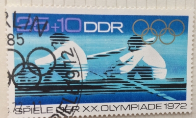 Почтовая марка ГДР (DDR) Rowing | Год выпуска 1972 | Код каталога Михеля (Michel) DD 1756