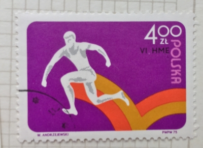 Почтовая марка Польша (Polska) Hop, step and jump | Год выпуска 1975 | Код каталога Михеля (Michel) PL 2365
