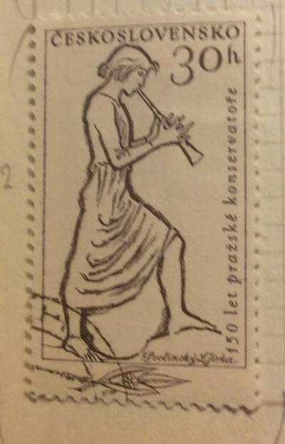 Почтовая марка Чехословакия (Ceskoslovensko ) Dancer | Год выпуска 1961 | Код каталога Михеля (Michel) CS 1265
