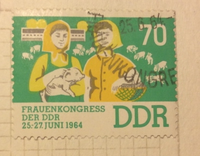 Почтовая марка ГДР (DDR) Cattle breeder | Год выпуска 1964 | Код каталога Михеля (Michel) DD 1032
