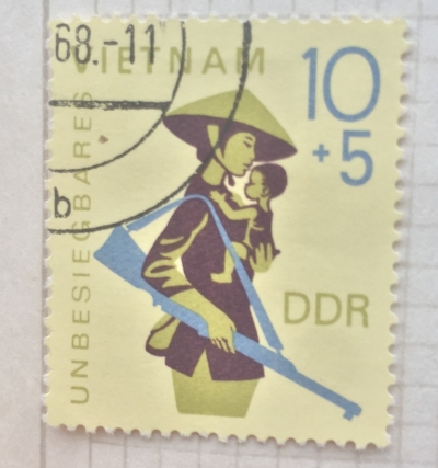 Почтовая марка ГДР (DDR) Vietnam aid | Год выпуска 1968 | Код каталога Михеля (Michel) DD 1371