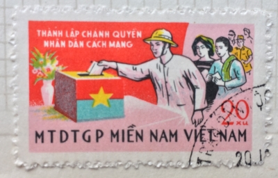 Почтовая марка Вьетконг Elections | Год выпуска 1968 | Код каталога Михеля (Michel) VN-VC 19