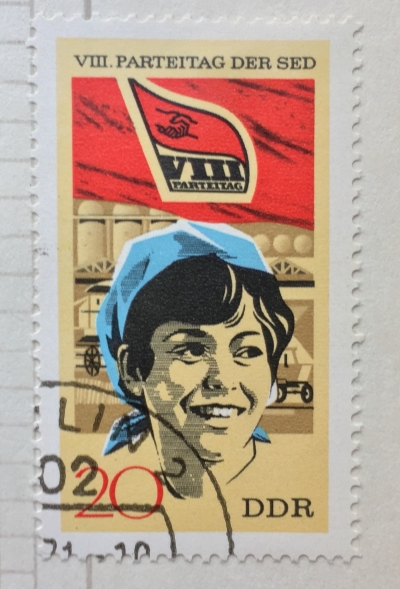 Почтовая марка ГДР (DDR) Farmer | Год выпуска 1971 | Код каталога Михеля (Michel) DD 1677