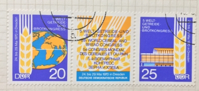 Почтовая марка ГДР (DDR) World food congress | Год выпуска 1970 | Код каталога Михеля (Michel) DD 1575-1576