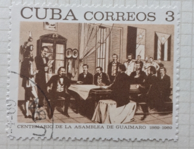 Почтовая марка Куба (Cuba correos) Conferenc from Guaimoro | Год выпуска 1969 | Код каталога Михеля (Michel) CU 1460