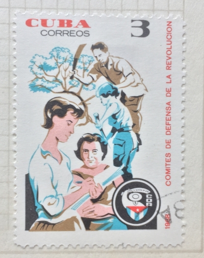 Почтовая марка Куба (Cuba correos) Revolution Defense Comittee | Год выпуска 1968 | Код каталога Михеля (Michel) CU 1416