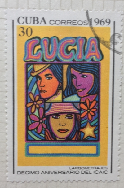 Почтовая марка Куба (Cuba correos) Feature film | Год выпуска 1969 | Код каталога Михеля (Michel) CU 1493
