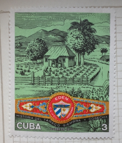 Почтовая марка Куба (Cuba correos) Tabac-plantation | Год выпуска 1970 | Код каталога Михеля (Michel) CU 1606
