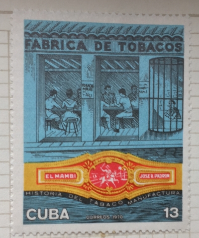 Почтовая марка Куба (Cuba correos) Fabrica De Tobacos | Год выпуска 1970 | Код каталога Михеля (Michel) CU 1607