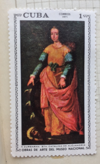 Почтовая марка Куба (Cuba correos) St. Catherine of Alexandria | Год выпуска 1971 | Код каталога Михеля (Michel) CU 1714
