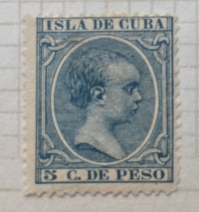 Почтовая марка Куба (Cuba correos) King Alfonso XIII | Год выпуска 1891 | Код каталога Михеля (Michel) ES-CU 79