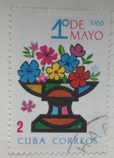 Почтовая марка Куба (Cuba correos) Flowers | Год выпуска 1966 | Код каталога Михеля (Michel) CU 1167