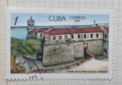 Почтовая марка Куба (Cuba correos) Castillo de La Real Fuerza | Год выпуска 1967 | Код каталога Михеля (Michel) CU 1367
