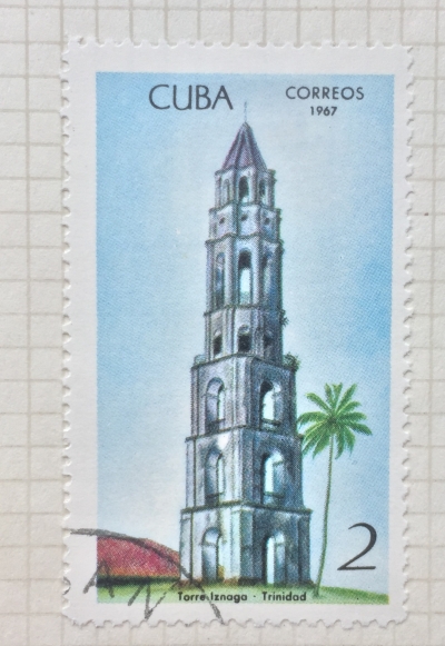 Почтовая марка Куба (Cuba correos) Torre Iznaga | Год выпуска 1967 | Код каталога Михеля (Michel) CU 1368