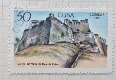 Почтовая марка Куба (Cuba correos) Fortress, Santiago de Cuba | Год выпуска 1967 | Код каталога Михеля (Michel) CU 1372