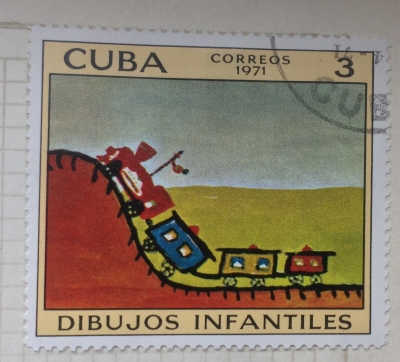 Почтовая марка Куба (Cuba correos) Little Trail | Год выпуска 1971 | Код каталога Михеля (Michel) CU 1708