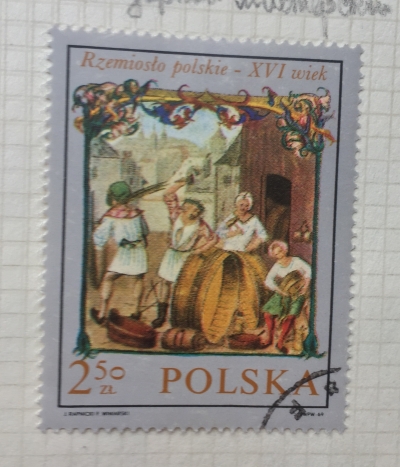 Почтовая марка Польша (Polska) Cooper | Год выпуска 1969 | Код каталога Михеля (Michel) PL 1967