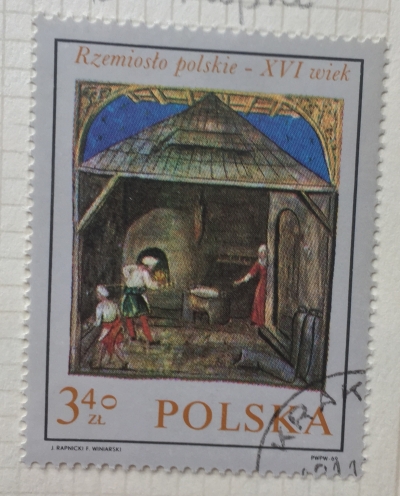 Почтовая марка Польша (Polska) Bekery | Год выпуска 1969 | Код каталога Михеля (Michel) PL 1968