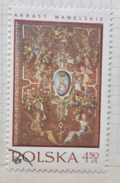 Почтовая марка Польша (Polska) Panel with monogram of King Sigismund Augustus | Год выпуска 1970 | Код каталога Михеля (Michel) PL 2047