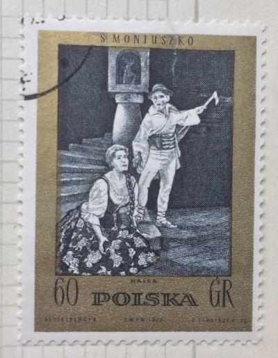Почтовая марка Польша (Polska) "Halka" (opera) | Год выпуска 1972 | Код каталога Михеля (Michel) PL 2177