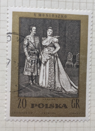Почтовая марка Польша (Polska) "The Countess" (opera) | Год выпуска 1972 | Код каталога Михеля (Michel) PL 2175