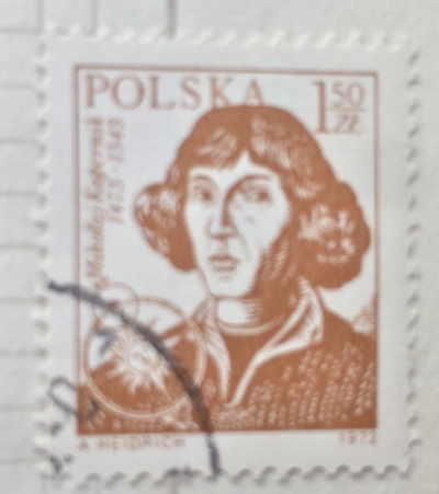 Почтовая марка Польша (Polska) Nicolaus Copenicus(1473-1543), astronomer | Год выпуска 1971 | Код каталога Михеля (Michel) PL 2231