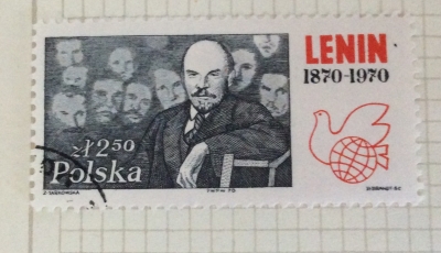 Почтовая марка Польша (Polska) Lenin with delegates to 10th Russian Communist Party Congres | Год выпуска 1970 | Код каталога Михеля (Michel) PL 1998
