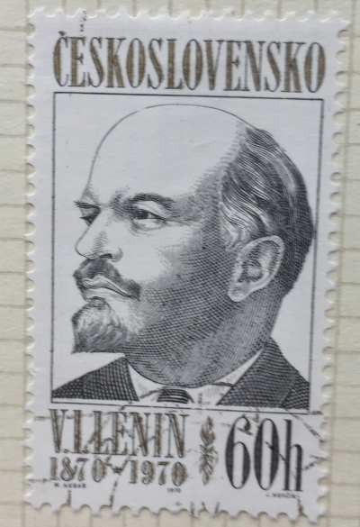 Почтовая марка Чехословакия (Ceskoslovensko ) Vladimir Lenin (1870-1924) | Год выпуска 1970 | Код каталога Михеля (Michel) CS 1940