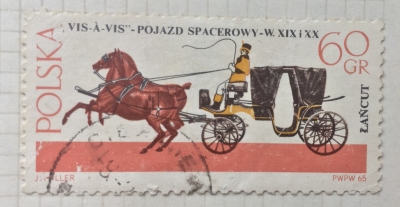 Почтовая марка Польша (Polska) Vis-a-vis | Год выпуска 1965 | Код каталога Михеля (Michel) PL 1647