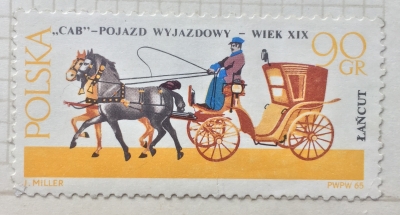 Почтовая марка Польша (Polska) Cab | Год выпуска 1965 | Код каталога Михеля (Michel) PL 1648