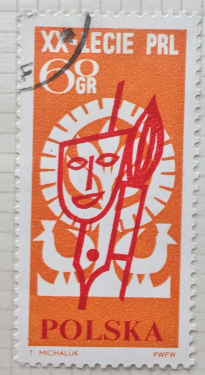 Почтовая марка Польша (Polska) Mask,brush,cutting | Год выпуска 1964 | Код каталога Михеля (Michel) PL 1505