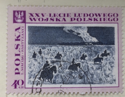 Почтовая марка Польша (Polska) Partisans, by L.Maciag | Год выпуска 1968 | Код каталога Михеля (Michel) PL 1873