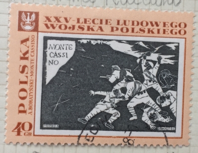 Почтовая марка Польша (Polska) Battle of Monte Cassino | Год выпуска 1968 | Код каталога Михеля (Michel) PL 1874