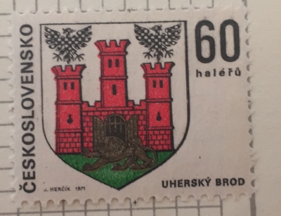 Почтовая марка Чехословакия (Ceskoslovensko ) Uherský Brod | Год выпуска 1971 | Код каталога Михеля (Michel) CS 1997