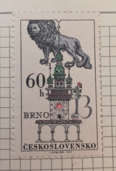 Почтовая марка Чехословакия (Ceskoslovensko ) U modrého lva in Brno | Год выпуска 1970 | Код каталога Михеля (Michel) CS 1953