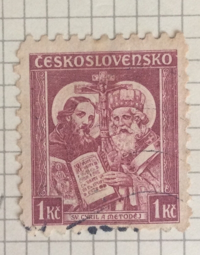 Почтовая марка Чехословакия (Ceskoslovensko ) Sts. Cyril and Methodius | Год выпуска 1935 | Код каталога Михеля (Michel) CS 340