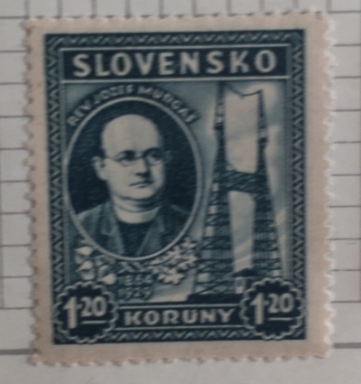 Почтовая марка Словакия (Slovensko) Jozef Murgas | Год выпуска 1939 | Код каталога Михеля (Michel) SK 47