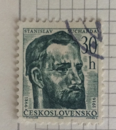 Почтовая марка Чехословакия (Ceskoslovensko) Stanislav Sucharda (186-1916), sculptor | Год выпуска 1966 | Код каталога Михеля (Michel) CS 1598