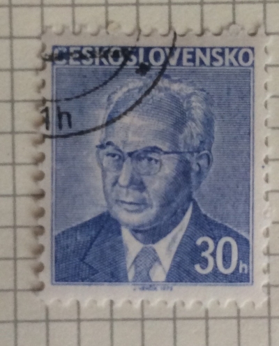 Почтовая марка Чехословакия (Ceskoslovensko) Gustav Husák (1913-1991), president | Год выпуска 1958 | Код каталога Михеля (Michel) CS 2283x