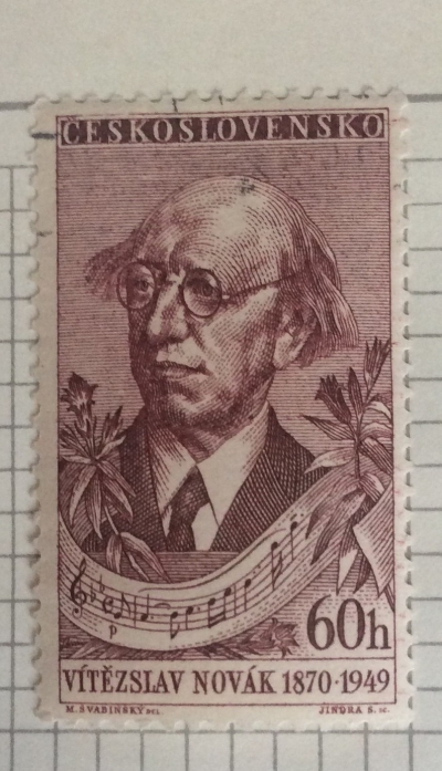 Почтовая марка Чехословакия (Ceskoslovensko) V. Novák (1870-1949) | Год выпуска 1957 | Код каталога Михеля (Michel) CS 1022