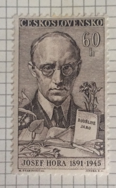 Почтовая марка Чехословакия (Ceskoslovensko) Josef Hora (1891-1845) | Год выпуска 1961 | Код каталога Михеля (Michel) CS 1261
