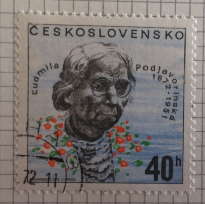 Почтовая марка Чехословакия (Ceskoslovensko) Ludmila Podjavorinská (1872-1951) | Год выпуска 1972 | Код каталога Михеля (Michel) CS 2076