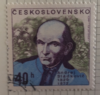 Почтовая марка Чехословакия (Ceskoslovensko) Andrej Sládkovič (1820-1872) | Год выпуска 1972 | Код каталога Михеля (Michel) CS 2078