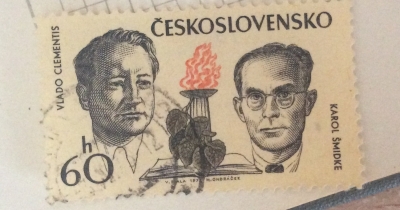 Почтовая марка Чехословакия (Ceskoslovensko) Vlado Clementis and Karol Smidke | Год выпуска 1972 | Код каталога Михеля (Michel) CS 2128