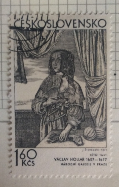 Почтовая марка Чехословакия (Ceskoslovensko) Summer, by Vaclav Hollar (1641) | Год выпуска 1971 | Код каталога Михеля (Michel) CS 1985