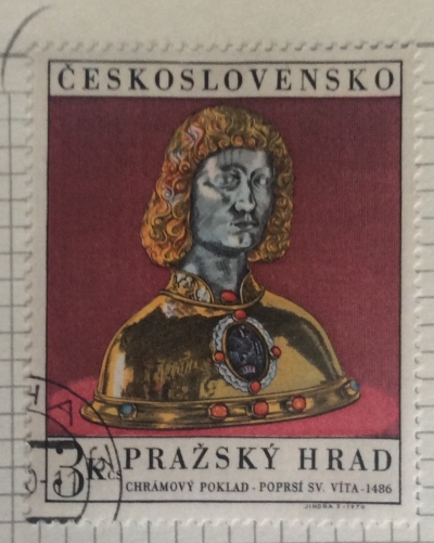 Почтовая марка Чехословакия (Ceskoslovensko) Bust of St. Vitus (1486) | Год выпуска 1970 | Код каталога Михеля (Michel) CS 1943