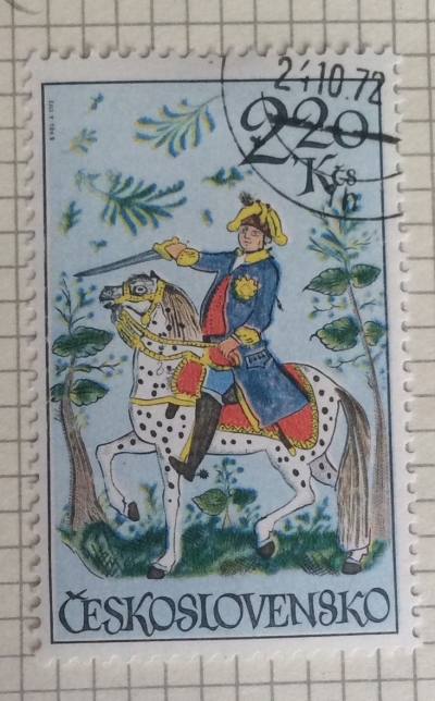 Почтовая марка Чехословакия (Ceskoslovensko) Caesar on horseback | Год выпуска 1972 | Код каталога Михеля (Michel) CS 2102