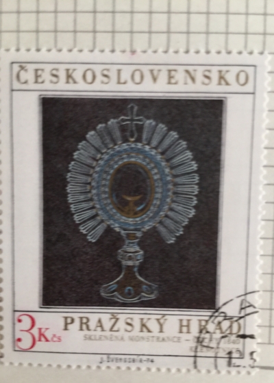 Почтовая марка Чехословакия (Ceskoslovensko) Glass monstrance, 1840 | Год выпуска 1974 | Код каталога Михеля (Michel) CS 2202